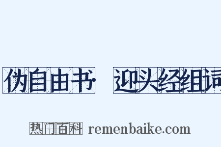 伪自由书·迎头经组词是什么意思的图片